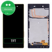 Sony Xperia Z5 E6653 - Ecran LCD + Sticlă Tactilă + Ramă (Black) TFT