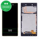 Sony Xperia Z5 E6653 - Ecran LCD + Sticlă Tactilă + Ramă (Black) TFT