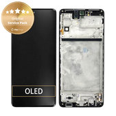 Samsung Galaxy M53 5G M536B - Ecran LCD + Sticlă Tactilă + Ramă (Black) - GH82-28812A, GH82-28895A Genuine Service Pack
