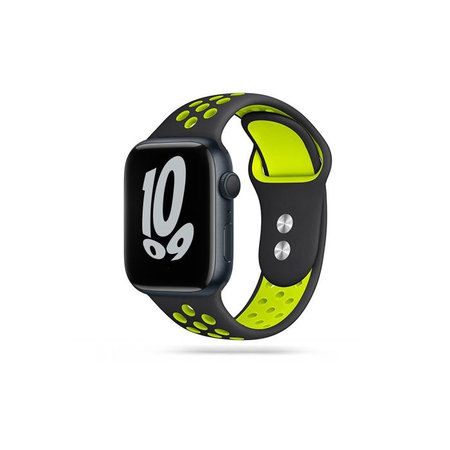 Tech-Protect - Curea Softband pentru Apple Watch 4, 5, 6, 7, SE (42, 44, 45mm), black/lime