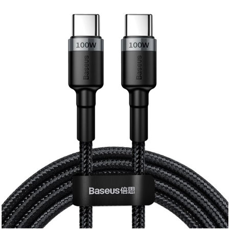 Baseus - USB-C / USB-C Cablu (2m), gri / negru