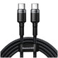 Baseus - USB-C / USB-C Cablu (2m), gri / negru