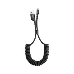 Baseus - Lightning / USB Cablu (1m), primăvară, negru