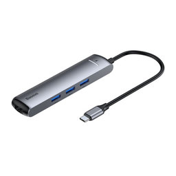 Baseus - USB-C Hub 6v1, gri
