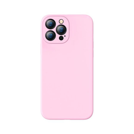 Baseus - Caz Liquid Gel pentru iPhone 13 Pro Max, roz