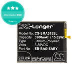 Baterie pentru Samsung A51 A515F, 3900mAh, Li-Pol, 3.85 V, EB-BA515ABY, HQ