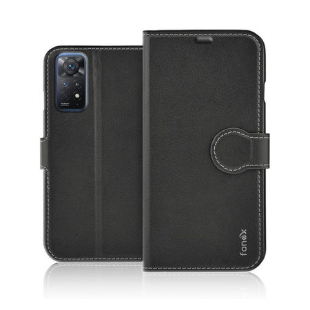 Fonex - Caz Book Identity pentru Xiaomi Redmi Note 11 Pro & Note 11 Pro 5G, negru