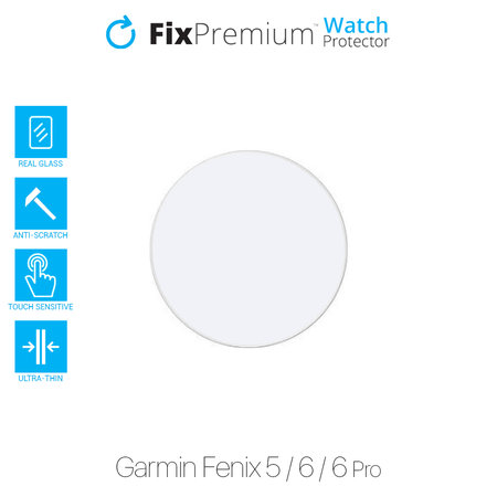 FixPremium Watch Protector - Geam securizat pentru Garmin Fenix 5, 6 & 6 Pro