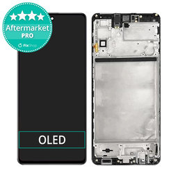 Samsung Galaxy M51 M515F - Ecran LCD + Sticlă Tactilă + Ramă (Celestial Black) OLED