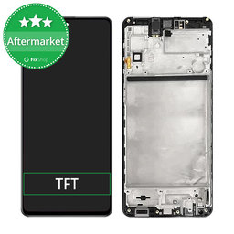 Samsung Galaxy M51 M515F - Ecran LCD + Sticlă Tactilă + Ramă (Celestial Black) TFT