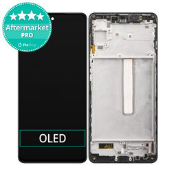 Samsung Galaxy M53 5G M536B - Ecran LCD + Sticlă Tactilă + Ramă (Black) OLED