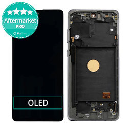 Samsung Galaxy Note 10 Lite N770F - Ecran LCD + Sticlă Tactilă + Ramă (Aura Black) OLED