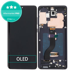 Samsung Galaxy S21 Plus G996B - Ecran LCD + Sticlă Tactilă + Ramă (Phantom Black) OLED