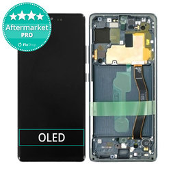 Samsung Galaxy S10 Lite G770F - Ecran LCD + Sticlă Tactilă + Ramă (Prism Black) OLED
