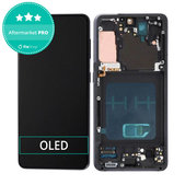 Samsung Galaxy S21 G991B - Ecran LCD + Sticlă Tactilă + Ramă (Phantom Gray) OLED