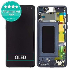 Samsung Galaxy S10e G970F - Ecran LCD + Sticlă Tactilă + Ramă (Prism Black) OLED