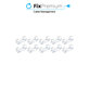 FixPremium - Organizator de cabluri - Cleme pentru cabluri - Set de 10, transparent
