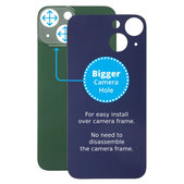 Apple iPhone 13 Mini - Sticlă Carcasă Spate cu Orificiu Mărit pentru Cameră (Green)