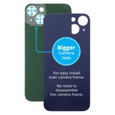 Apple iPhone 13 - Sticlă Carcasă Spate cu Orificiu Mărit pentru Cameră (Green)