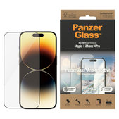 Sticlă securizată UWF Anti-Reflective AB cu aplicator pentru iPhone 14 Pro, Negru, PanzerGlass