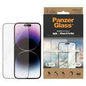 Sticlă securizată UWF Anti-Reflective AB cu aplicator pentru iPhone 14 Pro Max, Negru, PanzerGlass