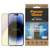 Sticlă securizată UWF Anti-Bluelight AB cu aplicator pentru iPhone 14 Pro, Negru, PanzerGlass