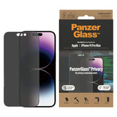 Sticlă securizată UWF Privacy AB cu aplicator pentru iPhone 14 Pro Max, Negru, PanzerGlass