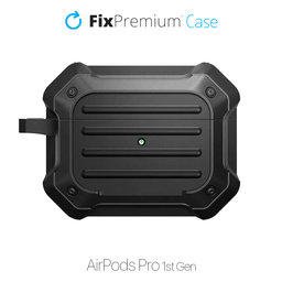 FixPremium - Caz Unbreakable pentru AirPods Pro, negru