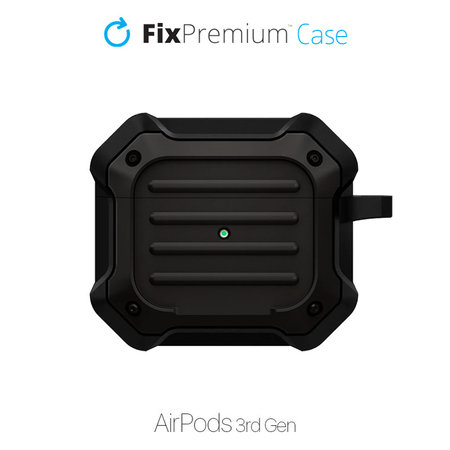 FixPremium - Caz Unbreakable pentru AirPods 3, negru