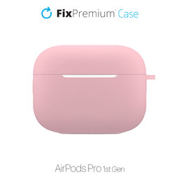 FixPremium - Silicon Caz pentru AirPods Pro, roz