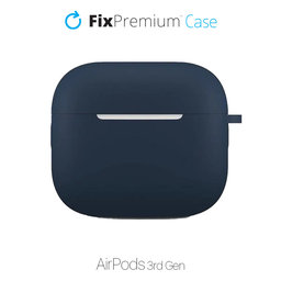 FixPremium - Silicon Caz cu Karabinou pentru AirPods 3, albastru
