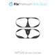 FixPremium - Autocolant pentru praf pentru AirPods 1 & 2, negru