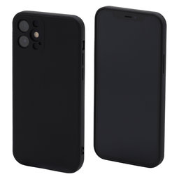 FixPremium - Silicon Caz pentru iPhone 12, negru