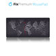 FixPremium - Pad pentru mouse si tastatura cu o temă de hartă, negru