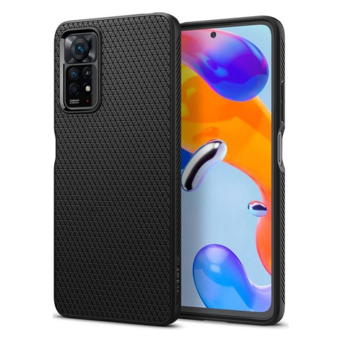 Spigen - Caz Liquid Air pentru Xiaomi Redmi Note 11 Pro & 11 Pro 5G, negru