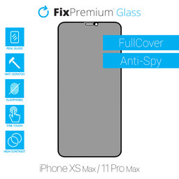 FixPremium Privacy Anti-Spy Glass - Geam securizat pentru iPhone XS Max & 11 Pro Max