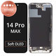 Ecran pentru iPhone 14 Pro Max, Sticlă tactilă cu ramă, Refurbished