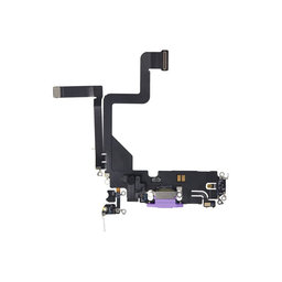Apple iPhone 14 Pro - Conector de Încărcare + Cablu Flex (Deep Purple)