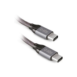 SBS - Cablu Thunderbolt 3 (USB-C), PowerDelivery 240W (1m), gri