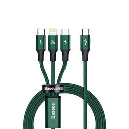 Baseus - Cablu - USB-C 3in1 (2x USB-C, Lightning) (1.5m), ro?u