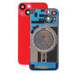 Apple iPhone 14 - Sticlă pentru carcasa din spate cu piese mici (Red)
