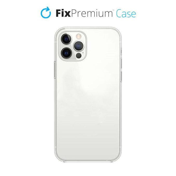 FixPremium - Silicon Caz pentru iPhone 12 Pro Max, alb