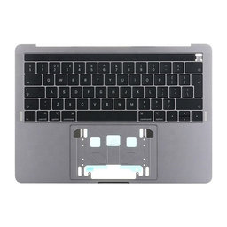 Apple MacBook Pro 13" A1989 (Mid 2018 - Mid 2019) - Superior Ramă Tastatură + Tastatură UK + Touch Bar + Microfon + Boxă (Space Gray)