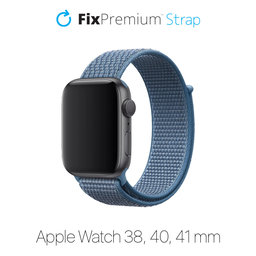 FixPremium - Nylon Curea pentru Apple Watch (38, 40 & 41mm), albastru