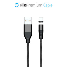 FixPremium - Lightning / USB Cablu Magnetic (2m), negru