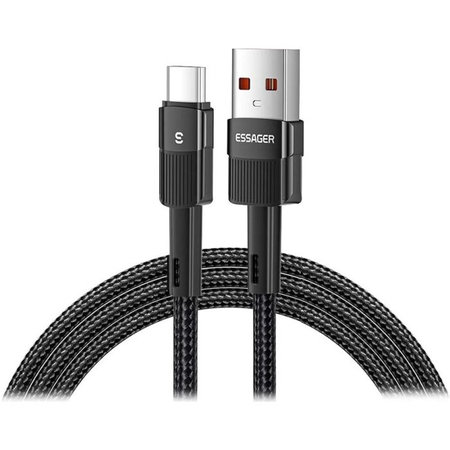 FixPremium - USB-C / USB Cable cu Fast Charging (2m), negru