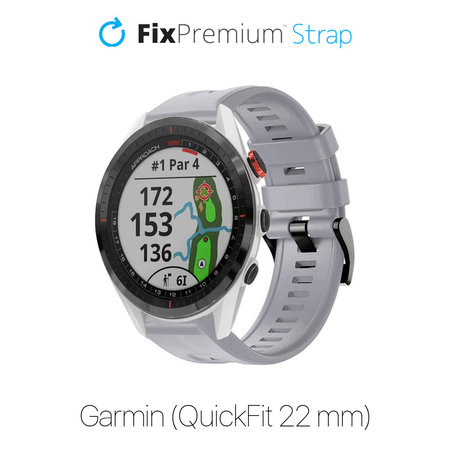 FixPremium - Silicon Curea pentru Garmin (QuickFit 22mm), gri