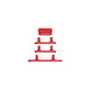 Apple iPhone 14 Plus - Butoane laterale (Red)