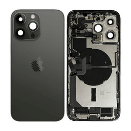 Apple iPhone 14 Pro Max - Carcasă Spate cu Piese Mici (Space Black)