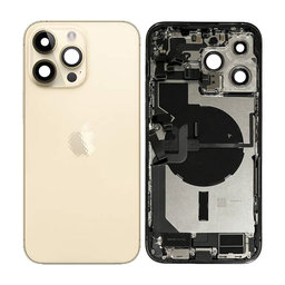 Apple iPhone 14 Pro Max - Carcasă Spate cu Piese Mici (Gold)